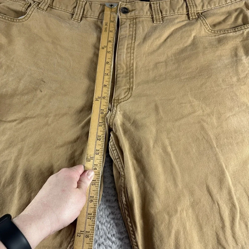 Carharrt Canvas Utility Pants Mens 46x30 (Fits 44x28) Relaxed Fit Brown Distress